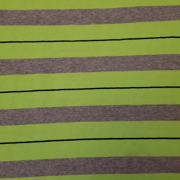 OP Neon Green, Gray & Black Striped Tank Top, M - Picture 7 of 7